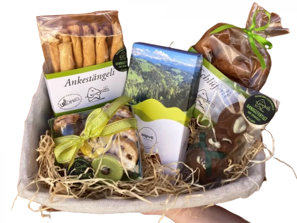 Emmentaler Geschenkkorb Chrutzli weiss
